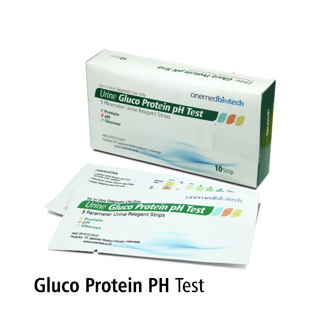 Urine Gluco Protein pH Test OneMed